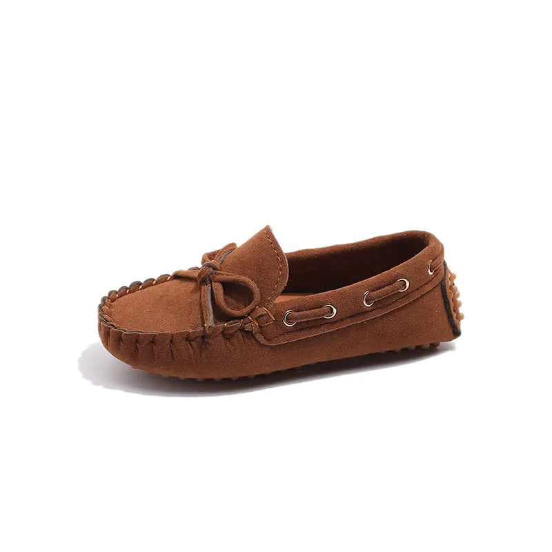 Mocassin Enfant En Daim Beige Bateau