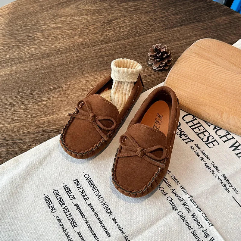 Mocassin Enfant En Daim Beige Bateau