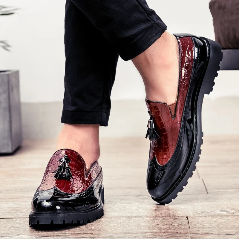 Mocassins Formelle Blanc En Cuir Véritable Pour Homme