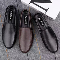 Mocassins Souples En Cuir Synthétique