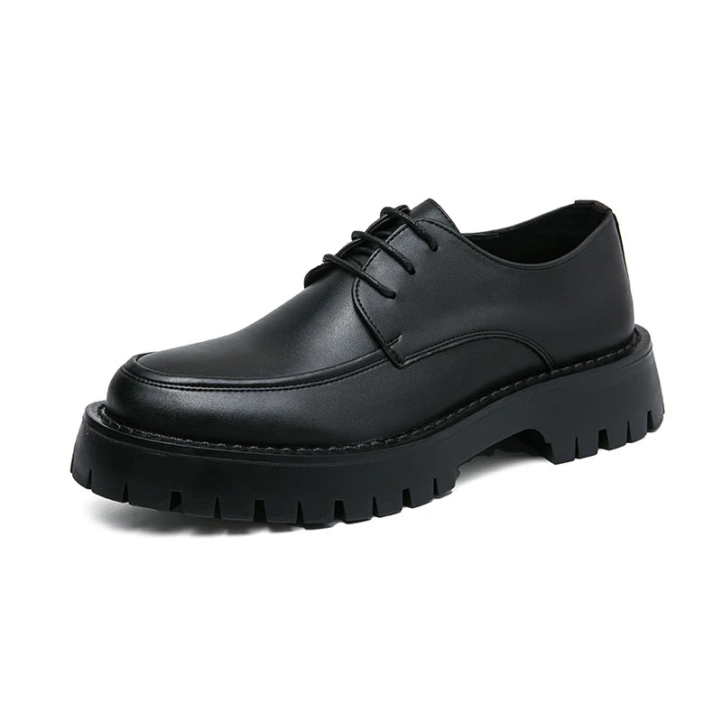 Mocassin Homme Noir Et Blanc À Glands Compensé