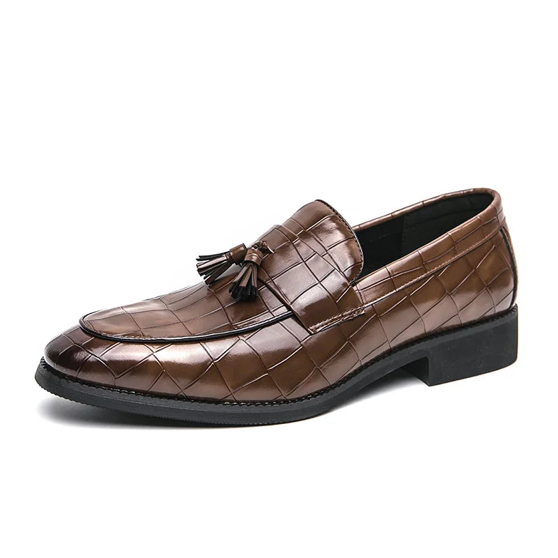 Mocassin À Gland Croco
