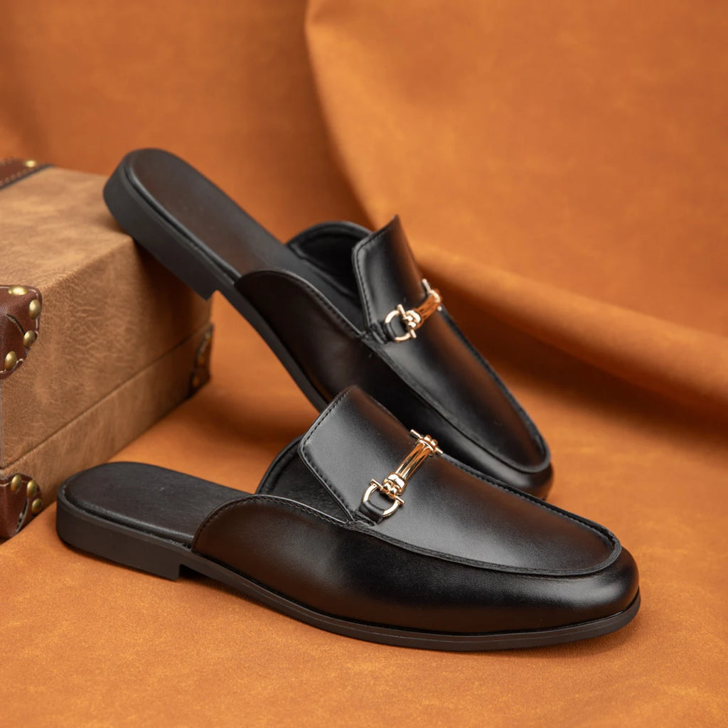 Mocassins Mules Homme Noir