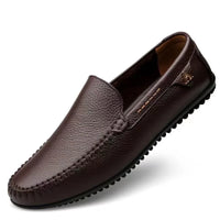 Mocassins Noir Bateau En Cuir Souples