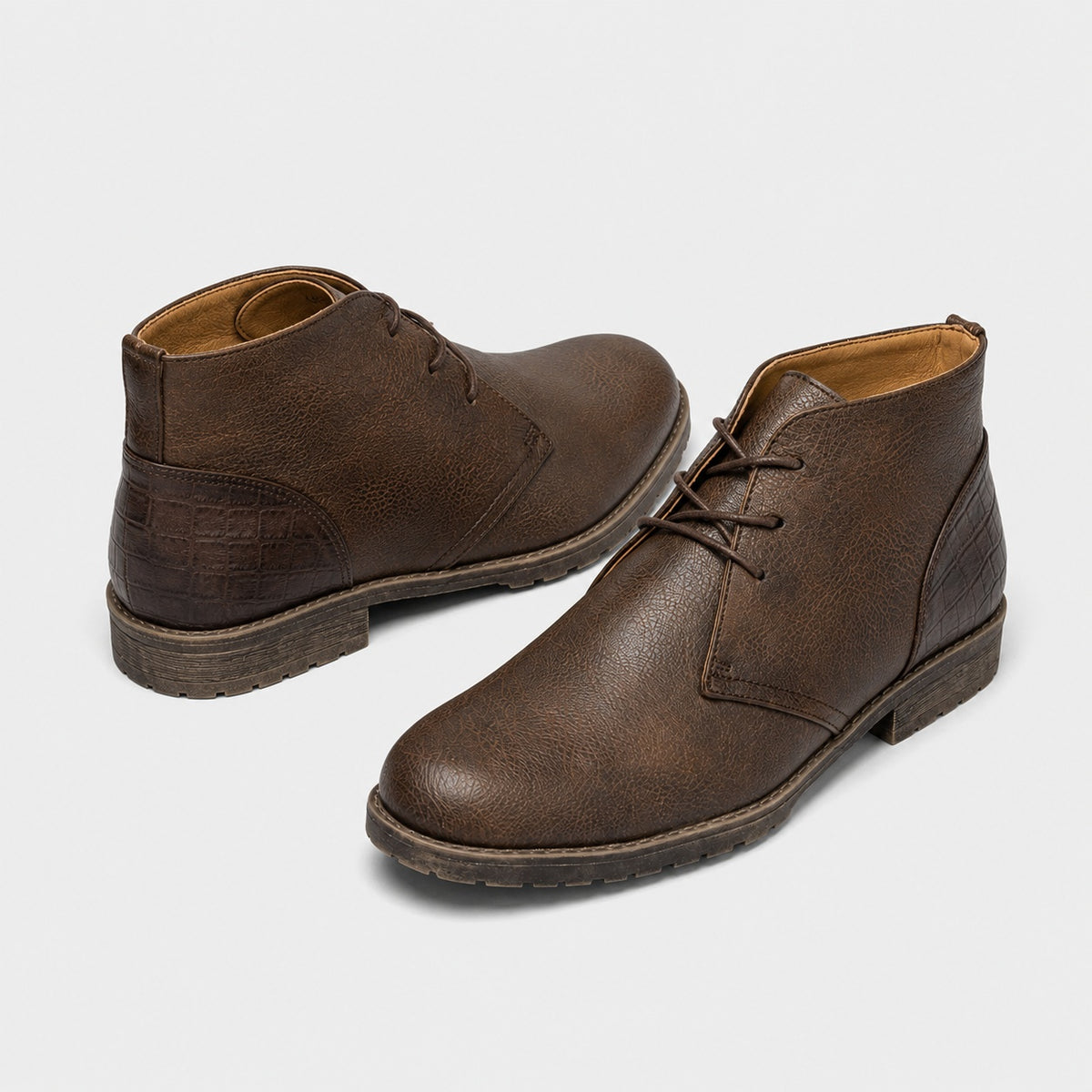 Noble Chaussure Bottine Homme À Lacets Bottine À Lacet Homme Marron