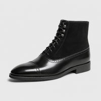 Noble Chaussure Bottine Homme À Lacets Bottines À Lacets Noir Homme