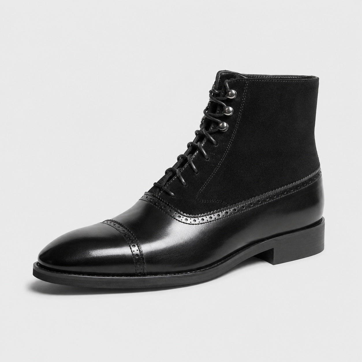 Noble Chaussure Bottine Homme À Lacets Bottines À Lacets Noir Homme