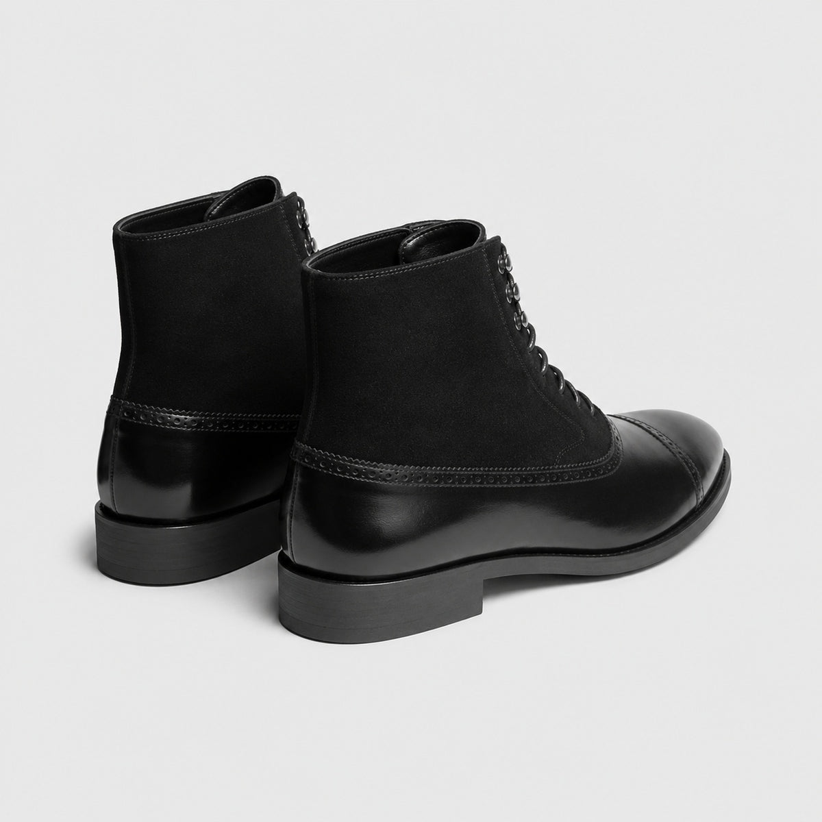Noble Chaussure Bottine Homme À Lacets Bottines À Lacets Noir Homme