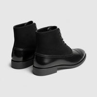 Noble Chaussure Bottine Homme À Lacets Bottines À Lacets Noir Homme