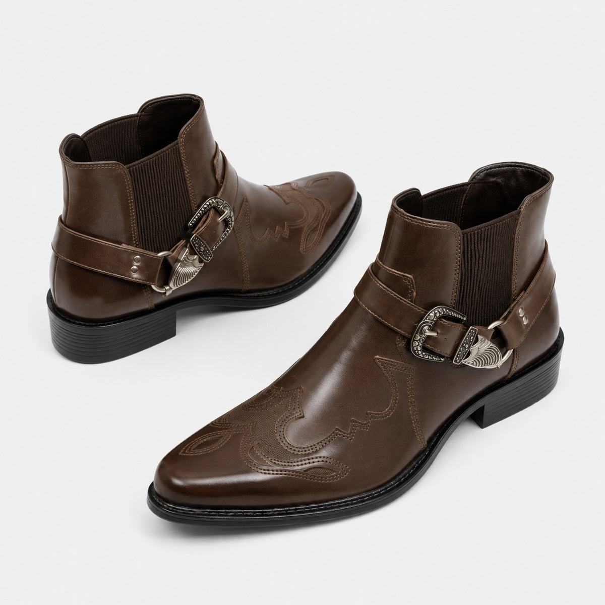Noble Chaussure Bottine Homme Caoutchouc Bottine Américaine Homme