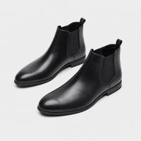 Noble Chaussure Bottine Homme Caoutchouc Bottine Homme Bout Pointu