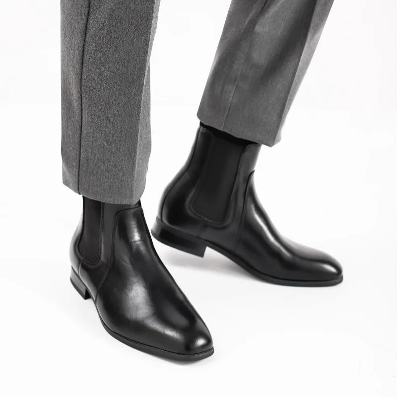 Noble Chaussure Bottine Homme Caoutchouc Bottine Homme Elastique