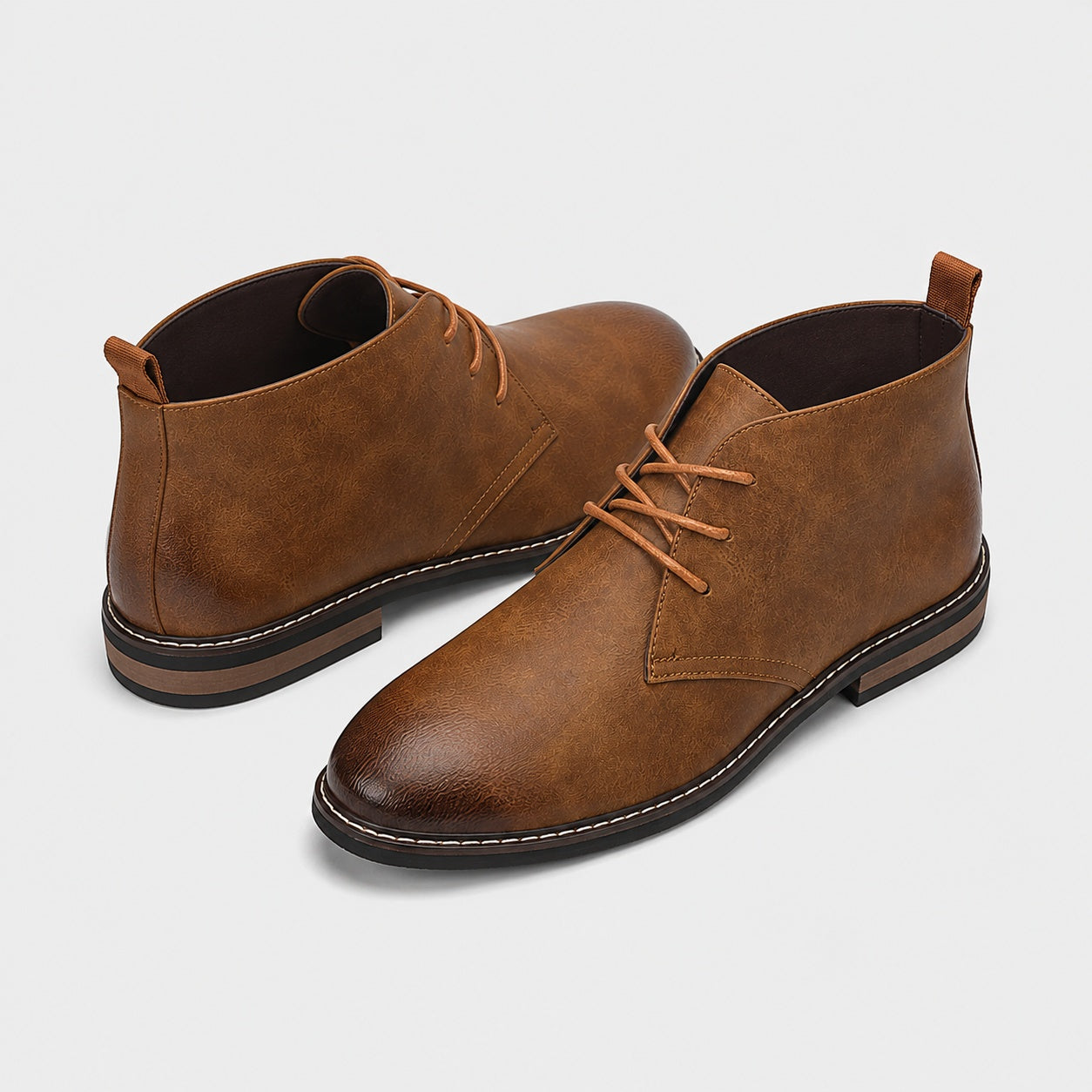 Noble Chaussure Bottine Homme Caoutchouc Bottine Homme Plate