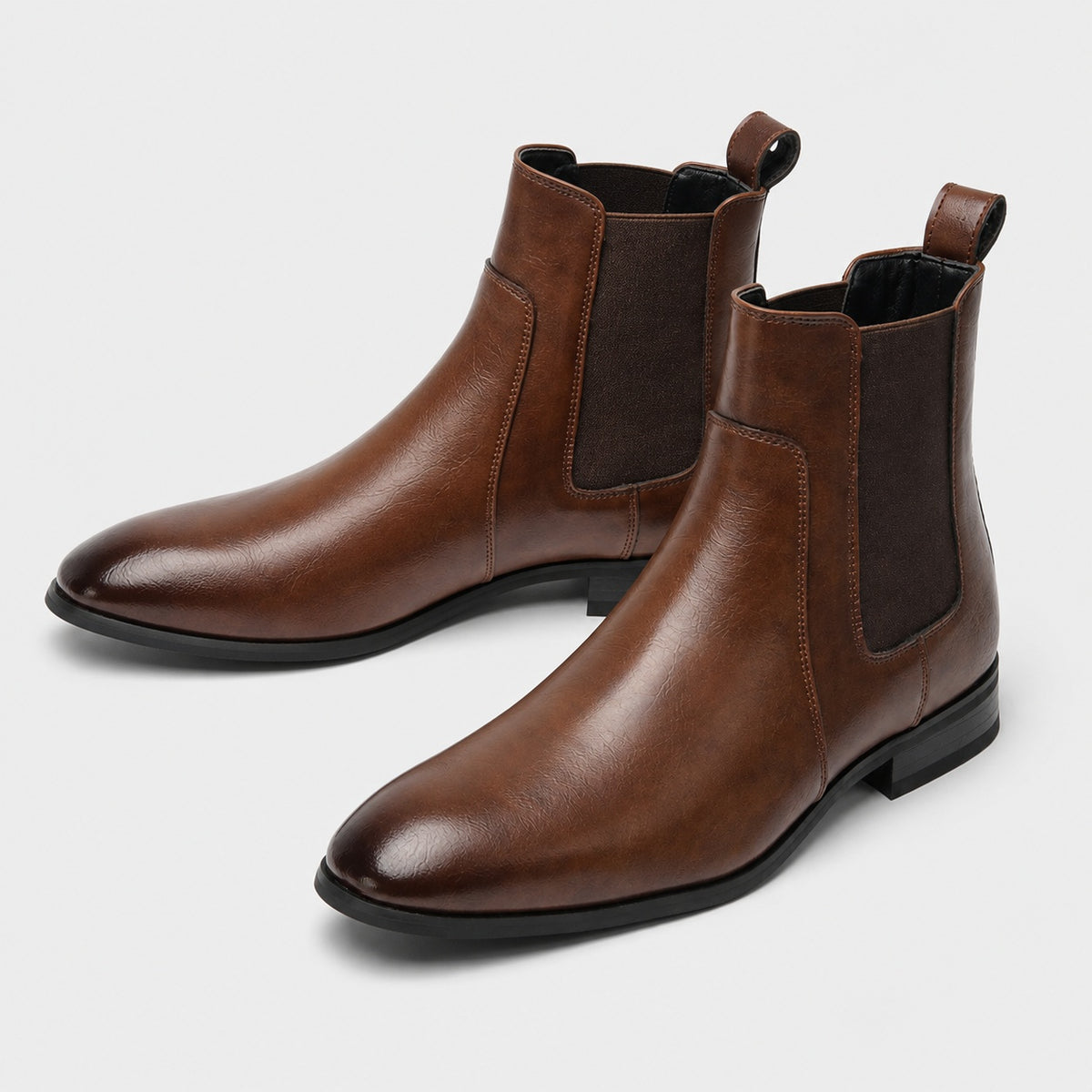 Noble Chaussure Bottine Homme Caoutchouc Bottine Plate Homme