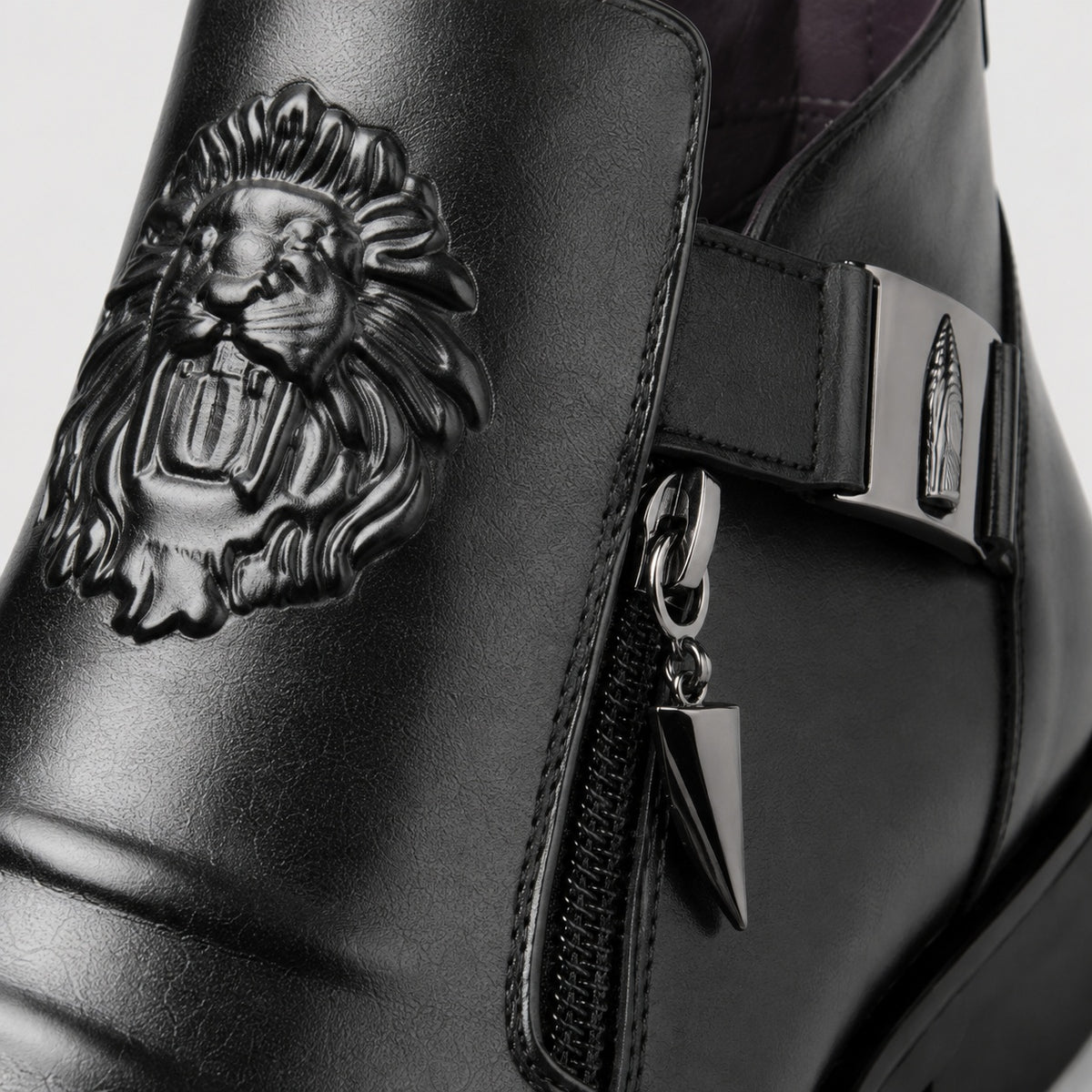 Noble Chaussure Bottine Homme Caoutchouc Bottines À Fermeture Éclair Homme