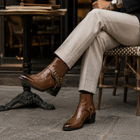 Noble Chaussure Bottine Homme Caoutchouc Bottines Cowboy Homme