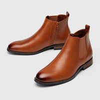 Noble Chaussure Bottine Homme Caoutchouc Bottines Fermeture Éclair Homme