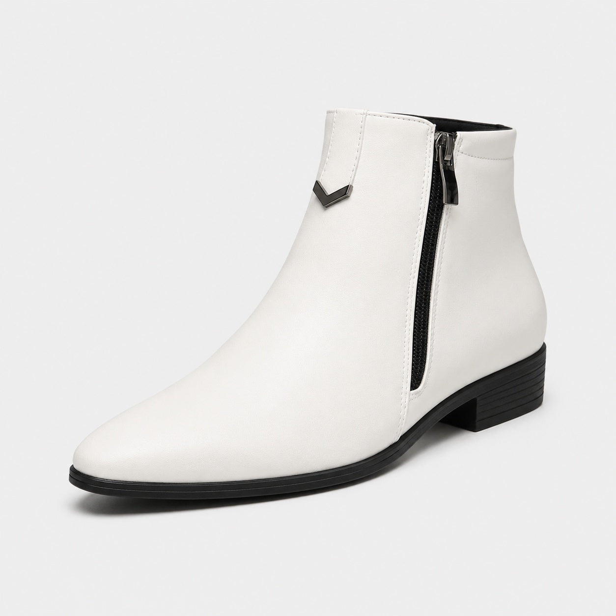 Noble Chaussure Bottine Homme Caoutchouc Bottines Homme À Fermeture Éclair