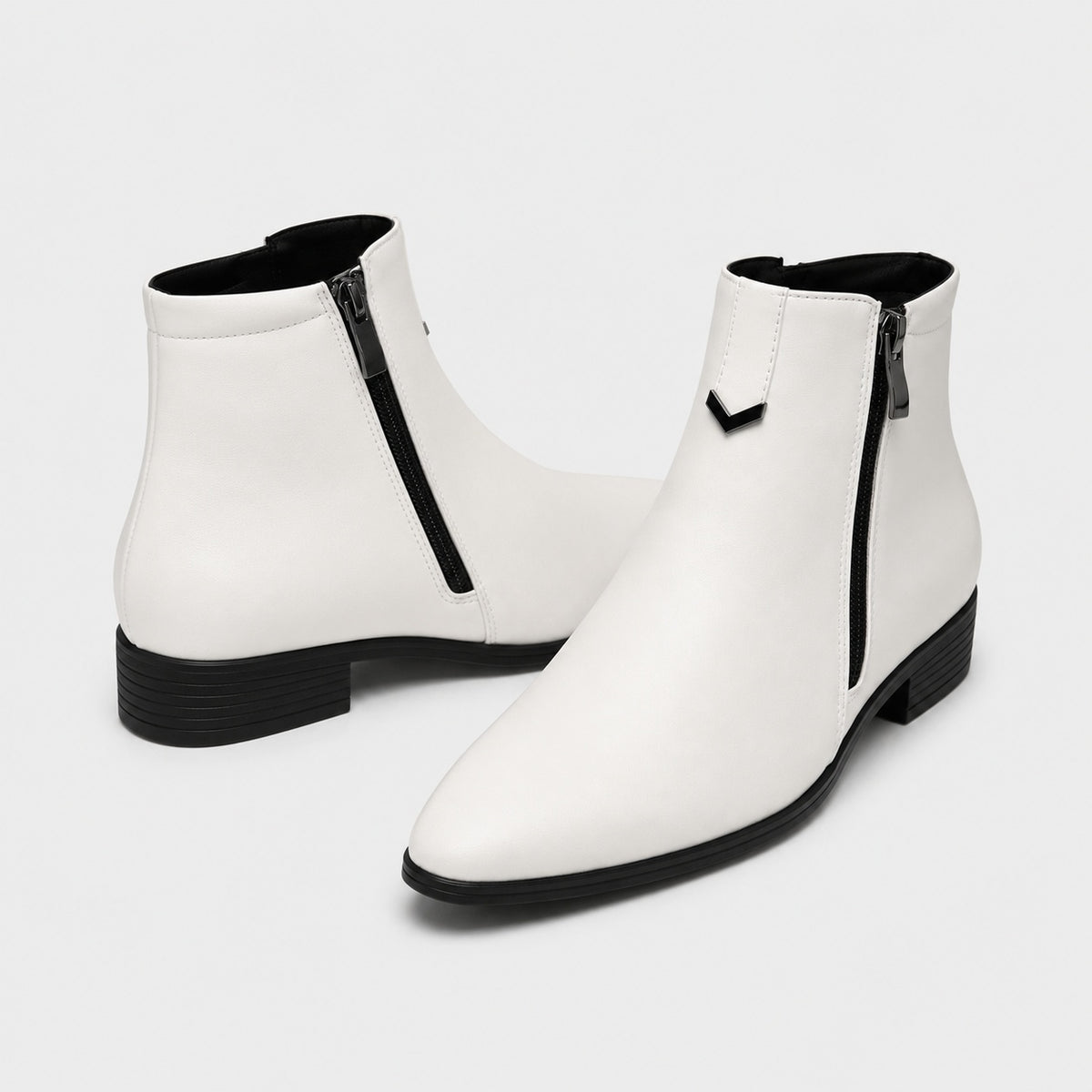 Noble Chaussure Bottine Homme Caoutchouc Bottines Homme À Fermeture Éclair