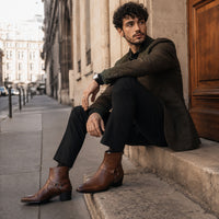 Noble Chaussure Bottine Homme Caoutchouc Bottines Western Homme