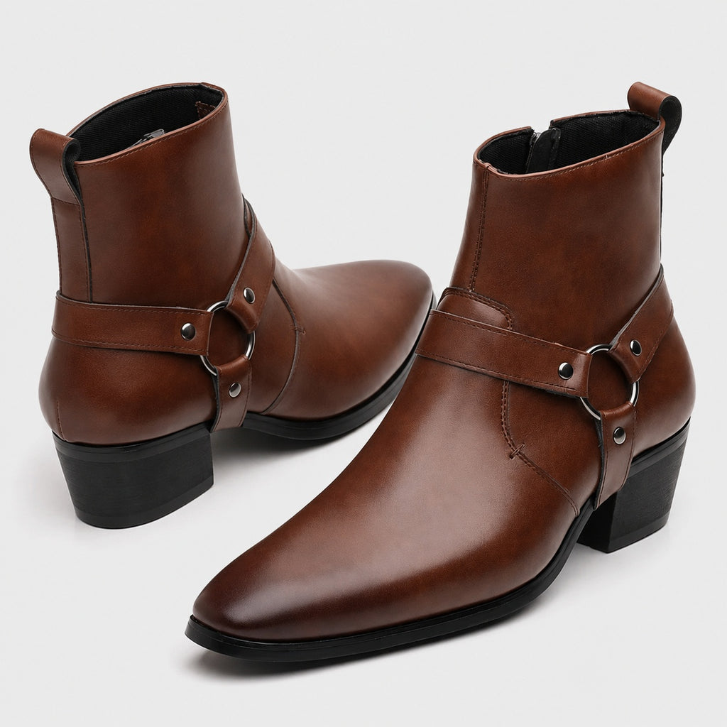 Noble Chaussure Bottine Homme Caoutchouc Bottines Western Homme