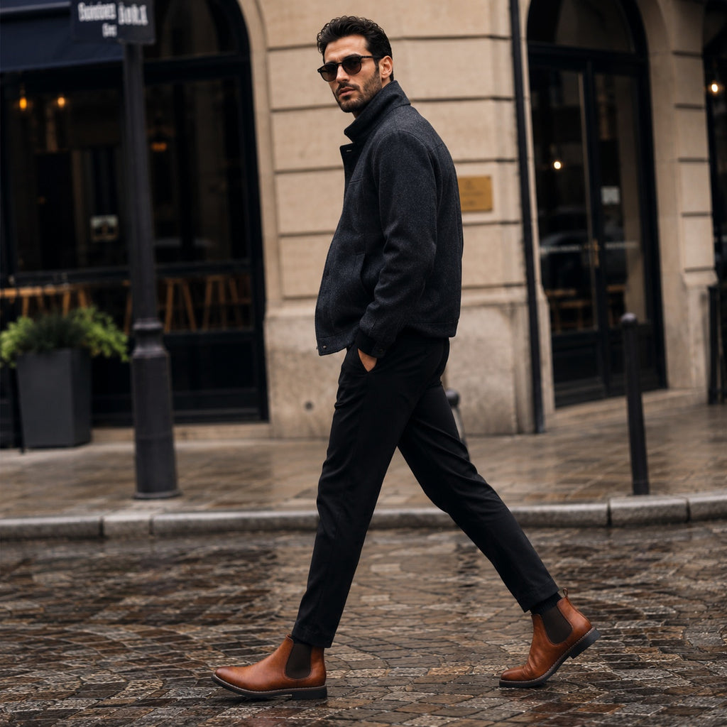 Noble Chaussure Bottine Homme Chelsea Bottine Cognac Homme