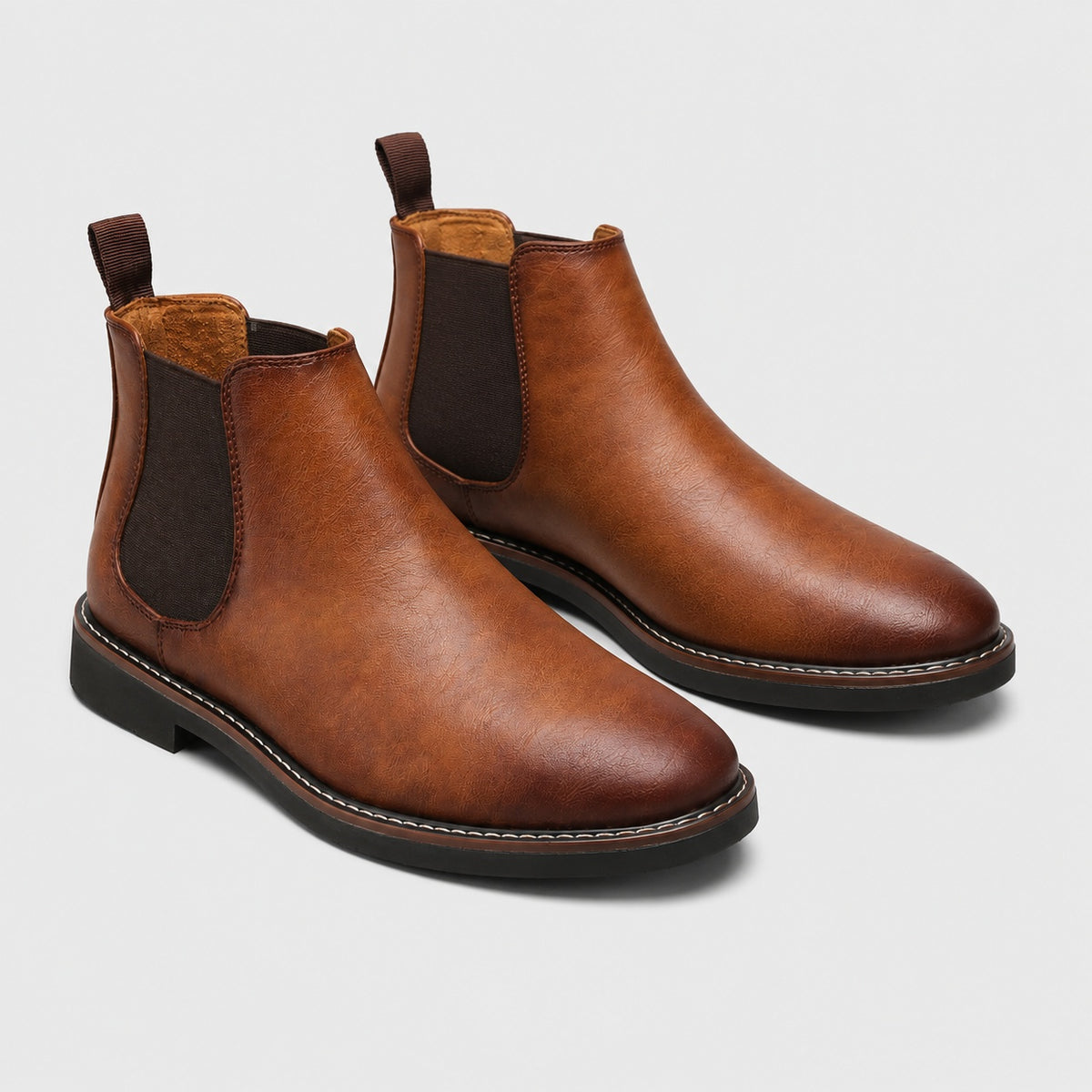 Noble Chaussure Bottine Homme Chelsea Bottine Cognac Homme