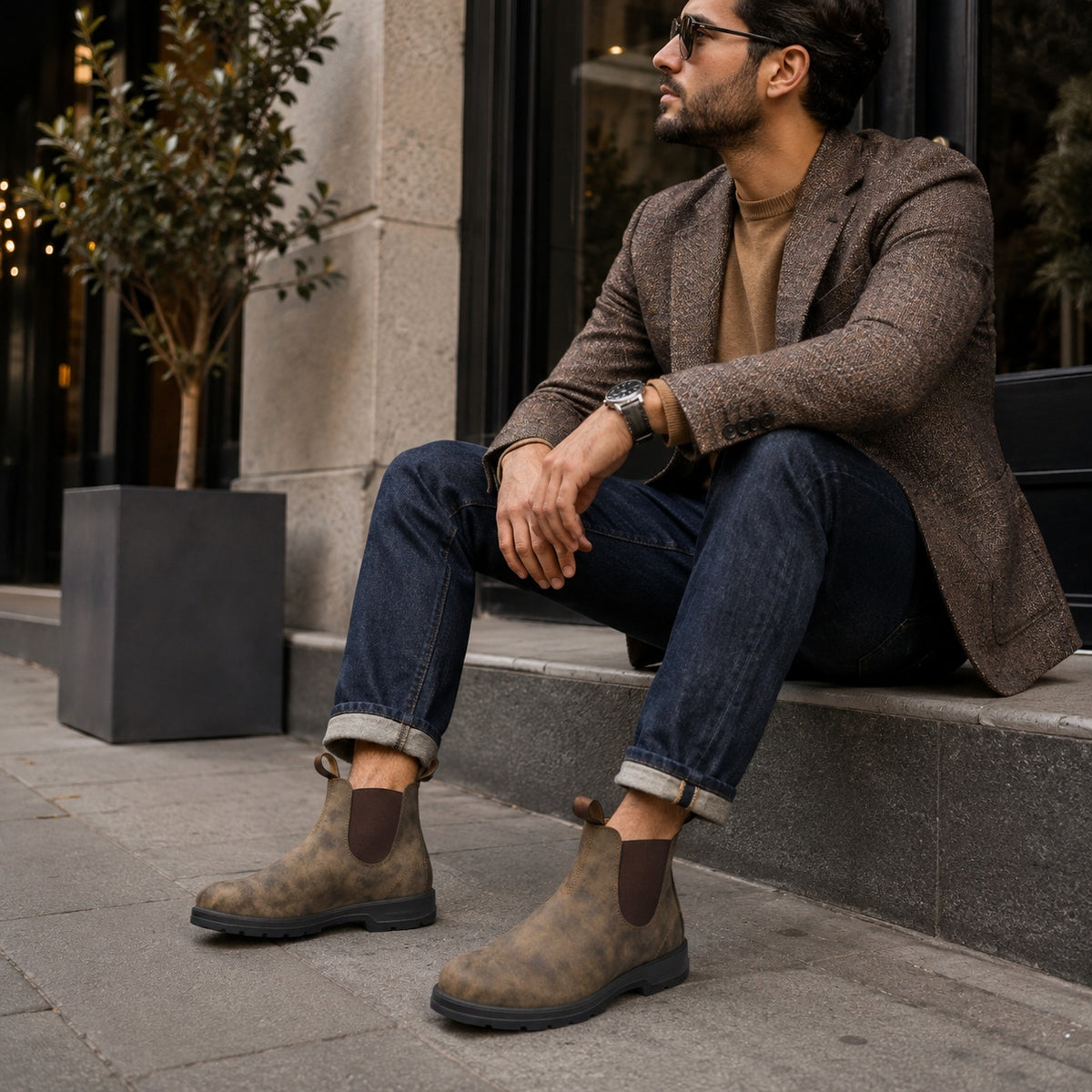 Noble Chaussure Bottine Homme Chelsea Bottines Chelsea Camel Homme
