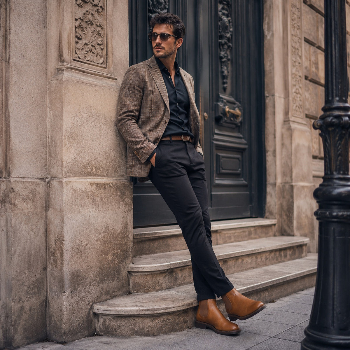 Noble Chaussure Bottine Homme Chelsea Bottines Chelsea Homme Cognac