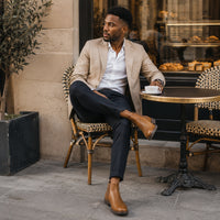 Noble Chaussure Bottine Homme Chelsea Bottines Chelsea Homme Cognac