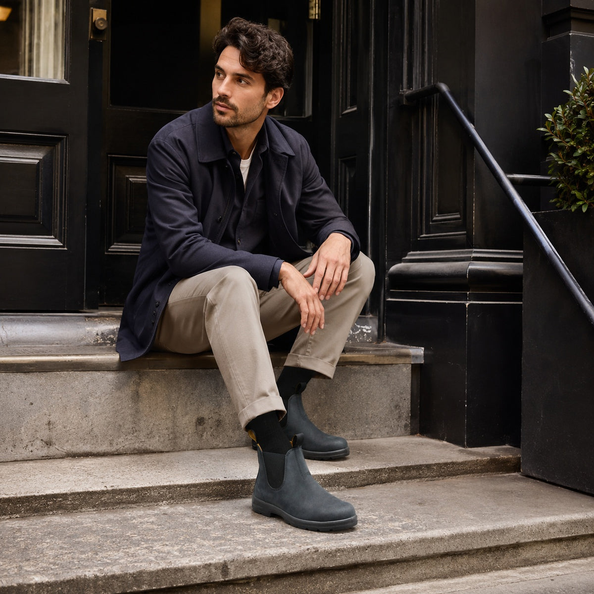Noble Chaussure Bottine Homme Chelsea Bottines Chelsea Homme Gris