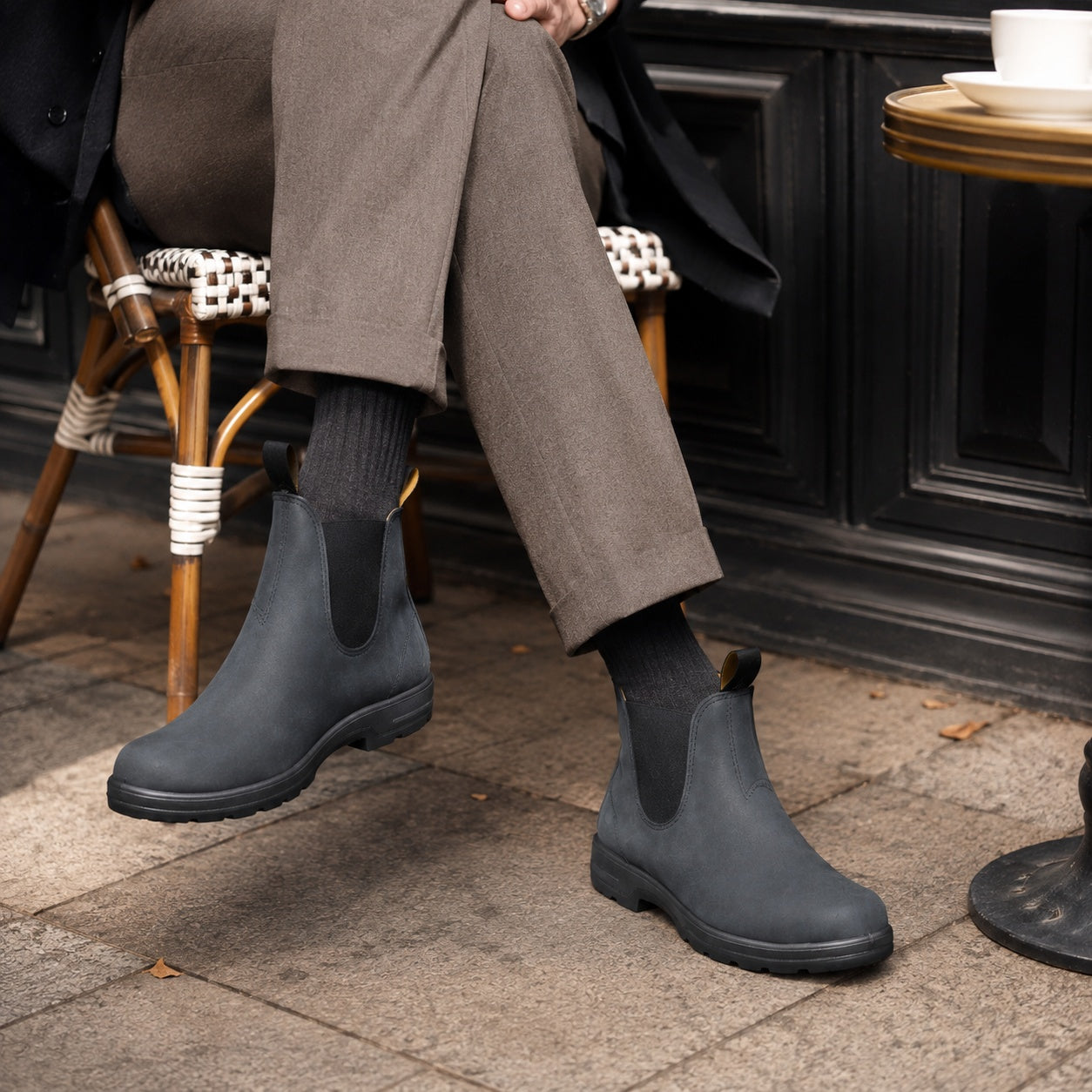 Noble Chaussure Bottine Homme Chelsea Bottines Chelsea Homme Gris