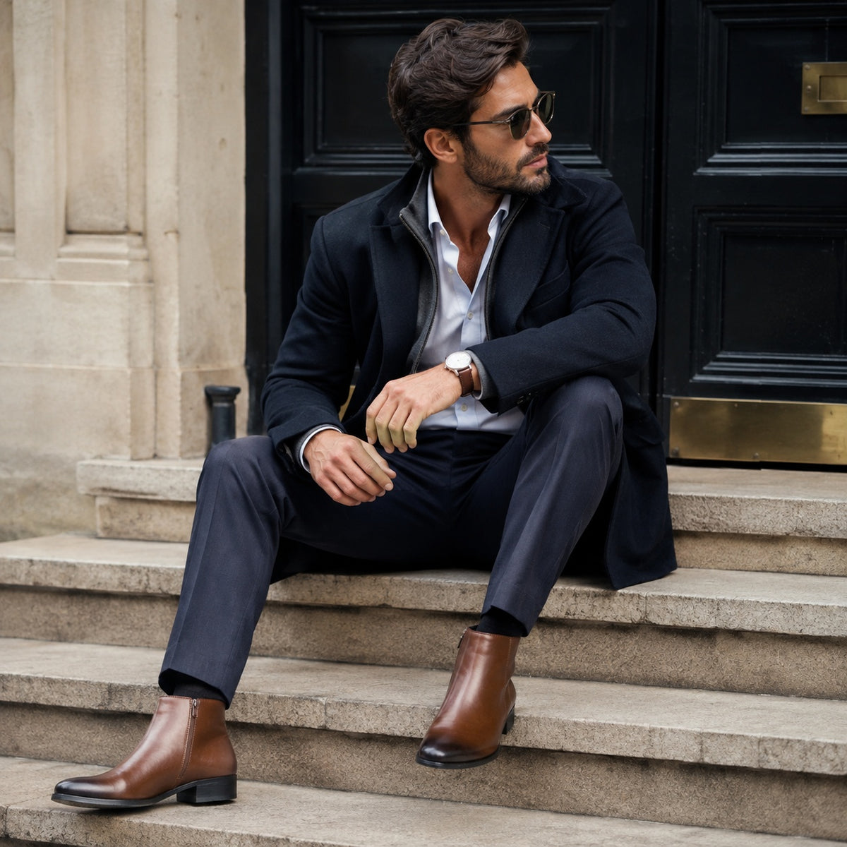 Noble Chaussure Bottine Homme Cuir Boots Et Bottines Hommes