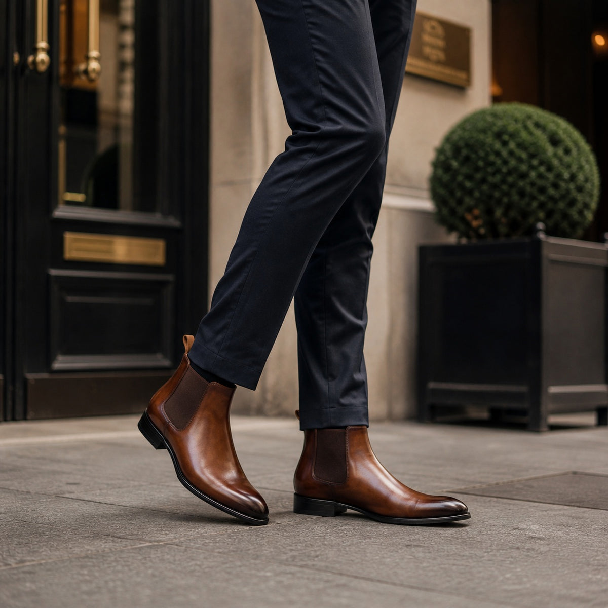 Noble Chaussure Bottine Homme Cuir Bottine Boots Homme