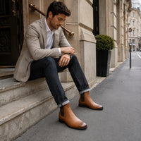 Noble Chaussure Bottine Homme Cuir Bottine Brune Homme