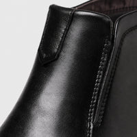 Noble Chaussure Bottine Homme Cuir Bottine Fermeture Éclair Homme