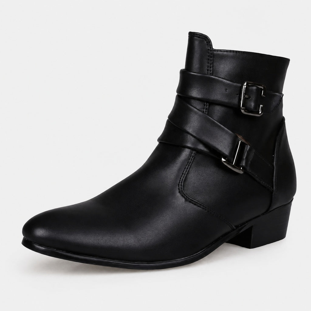 Noble Chaussure Bottine Homme Cuir Bottine Homme À Boucle