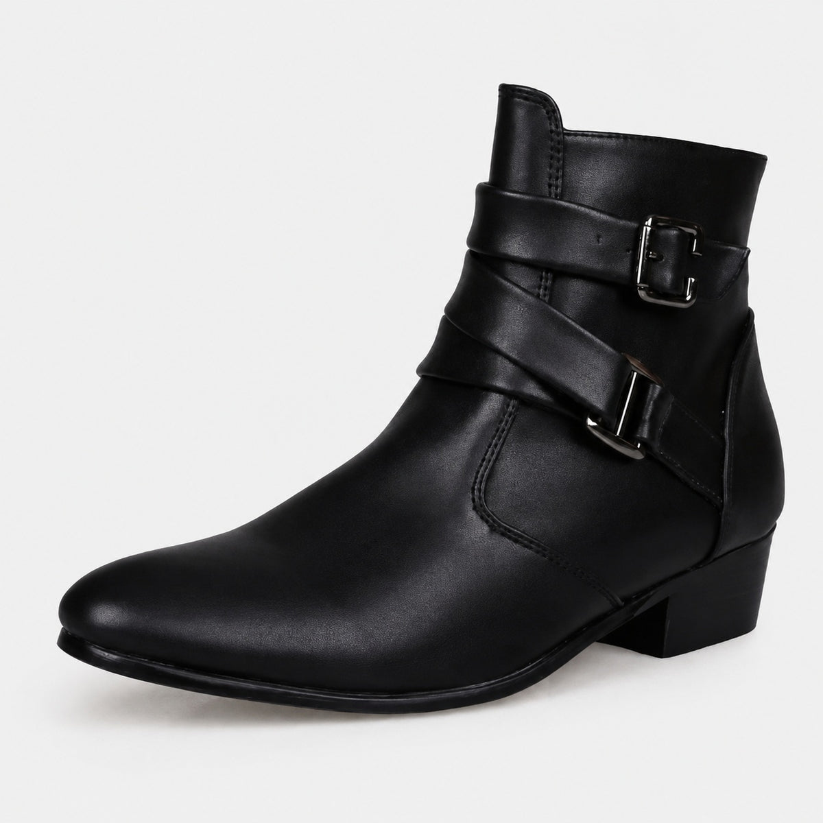 Noble Chaussure Bottine Homme Cuir Bottine Homme À Boucle
