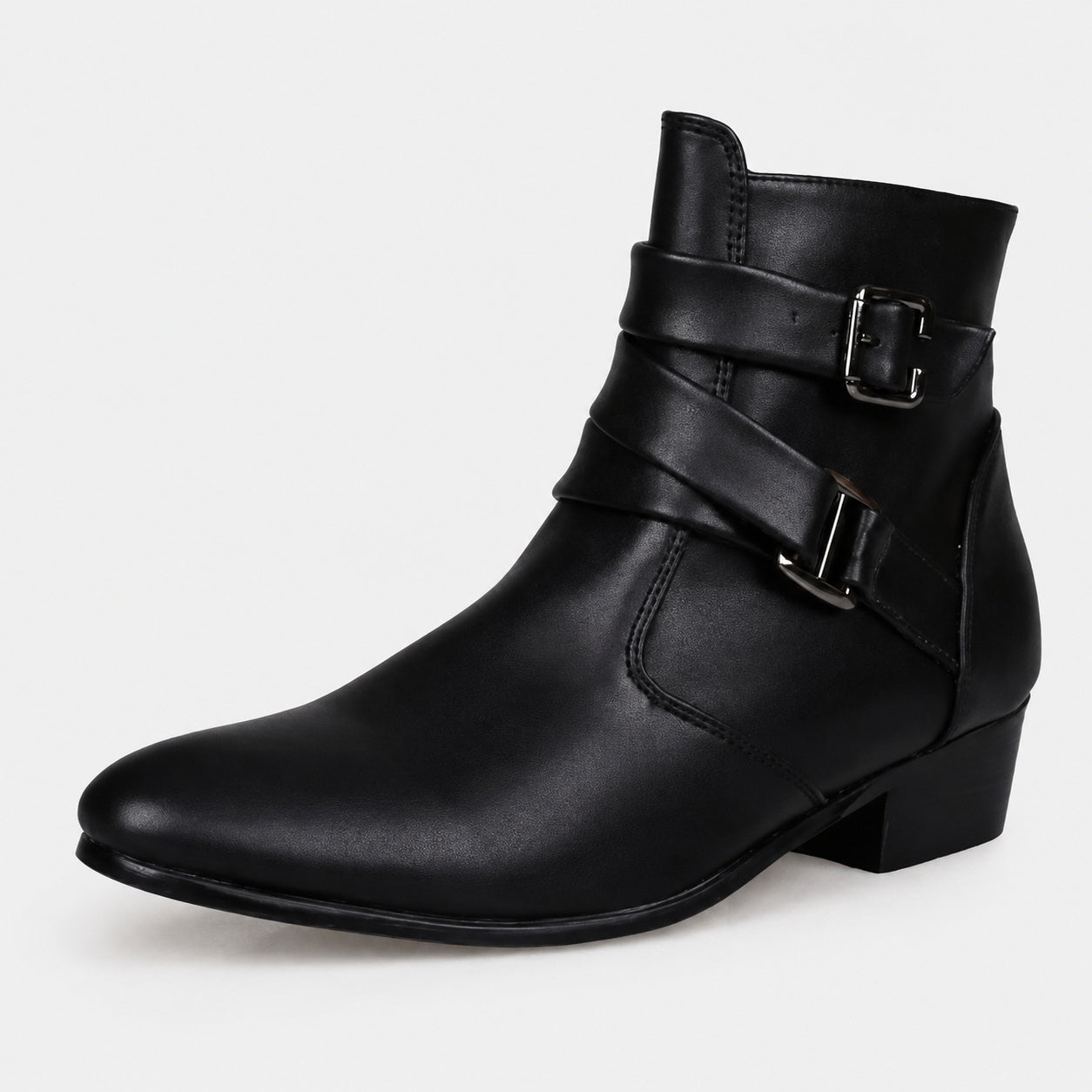Noble Chaussure Bottine Homme Cuir Bottine Homme À Boucle
