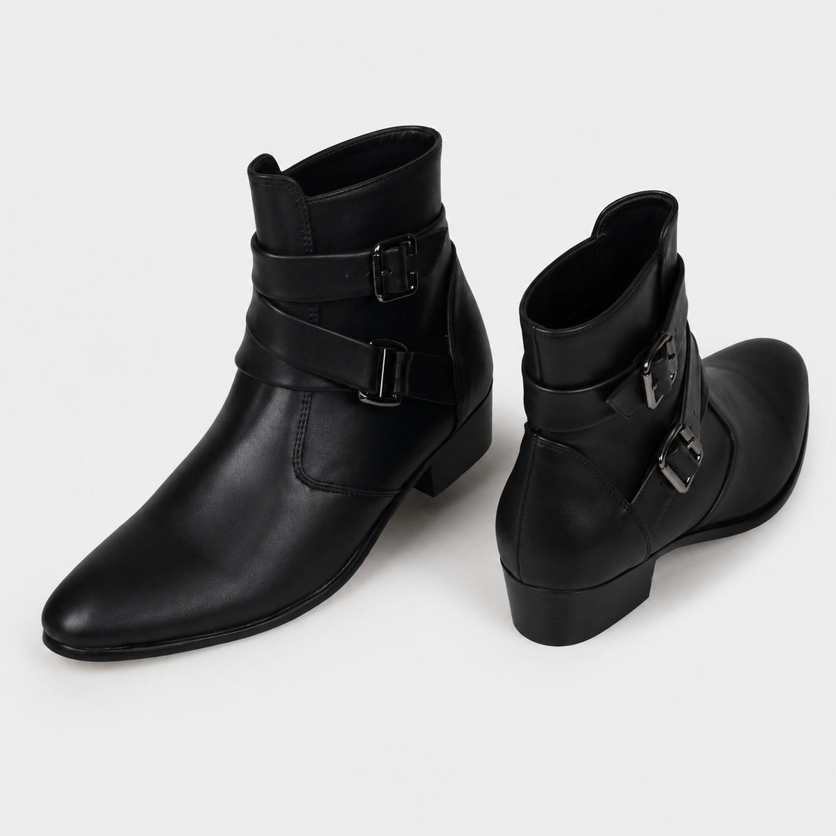 Noble Chaussure Bottine Homme Cuir Bottine Homme À Boucle