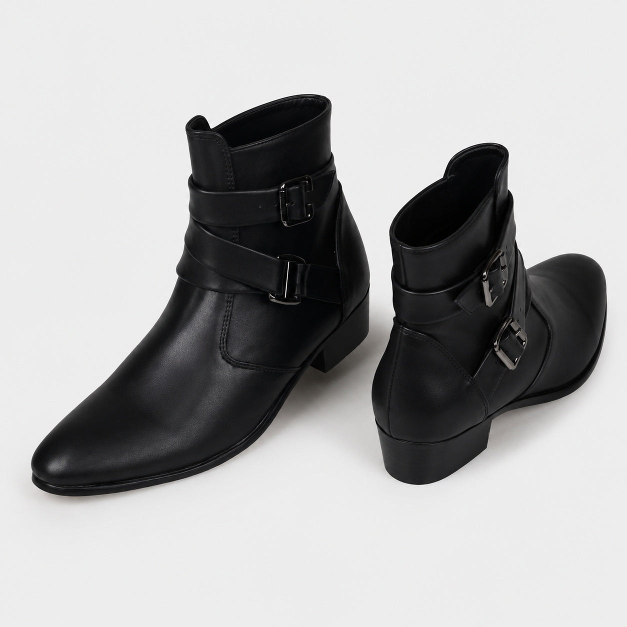 Noble Chaussure Bottine Homme Cuir Bottine Homme À Boucle