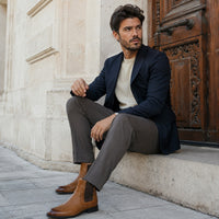 Noble Chaussure Bottine Homme Cuir Bottine Homme Camel