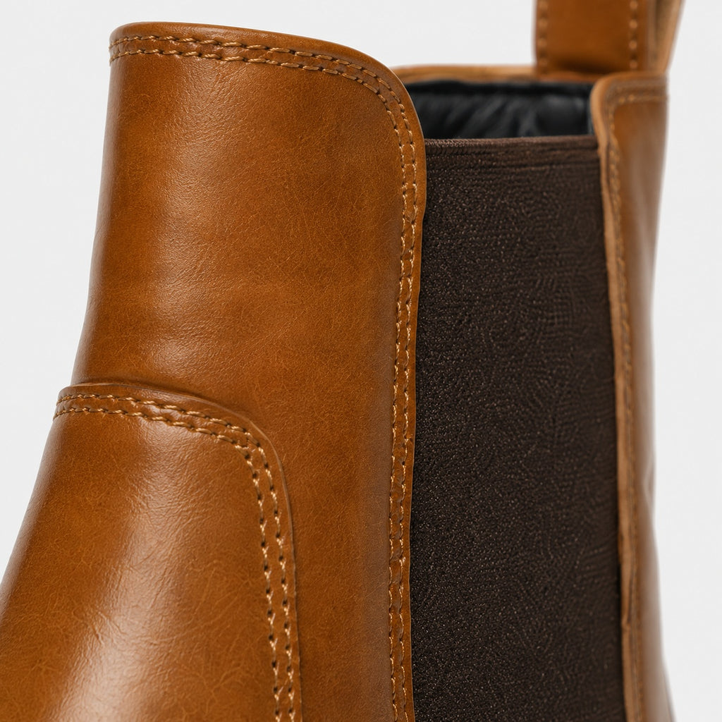 Noble Chaussure Bottine Homme Cuir Bottine Homme Camel
