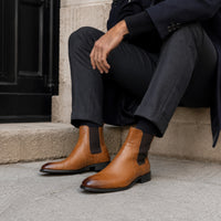 Noble Chaussure Bottine Homme Cuir Bottine Homme Camel