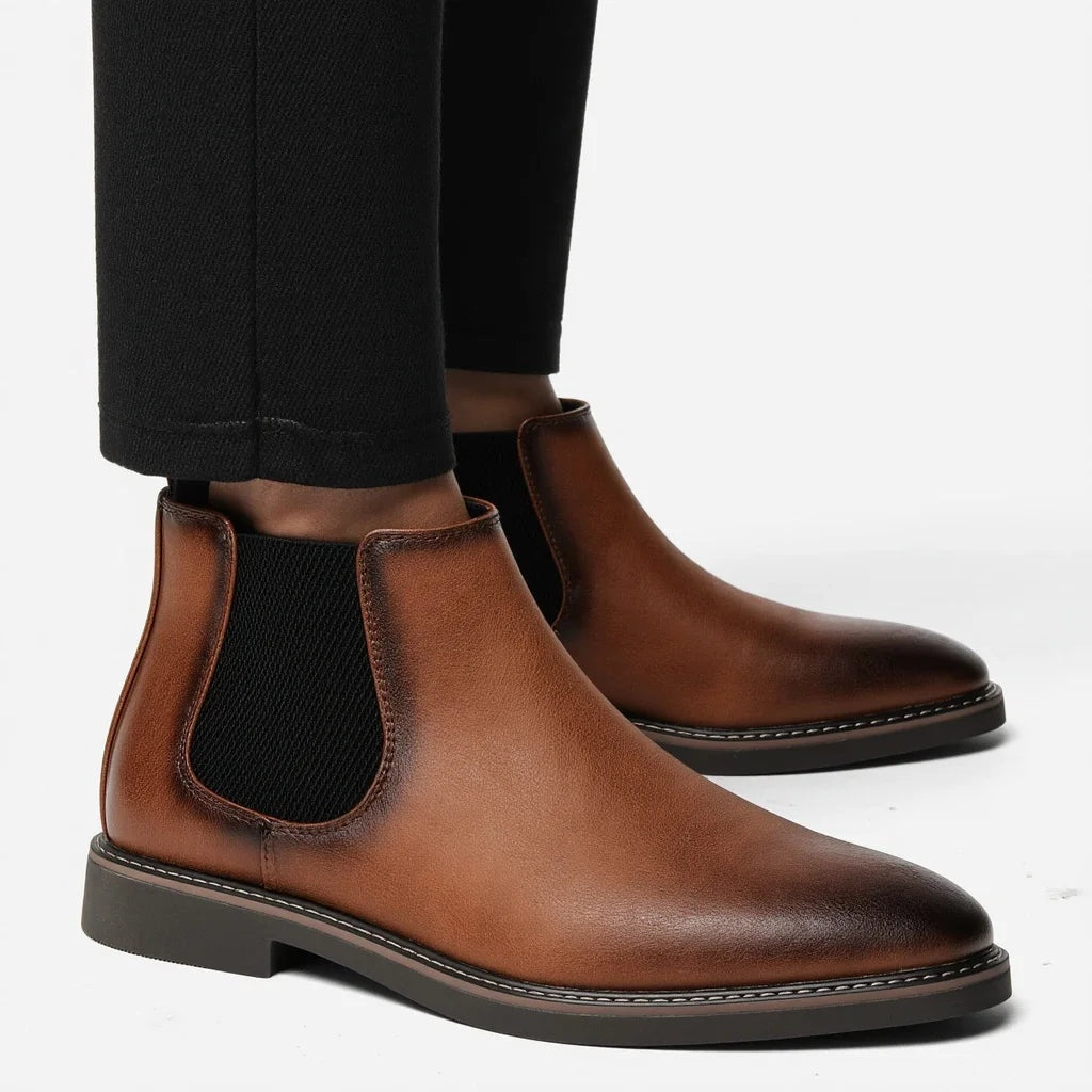 Noble Chaussure Bottine Homme Cuir Bottine Homme Camel Cuir