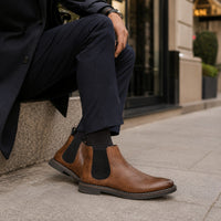 Noble Chaussure Bottine Homme Cuir Bottine Homme Camel Cuir