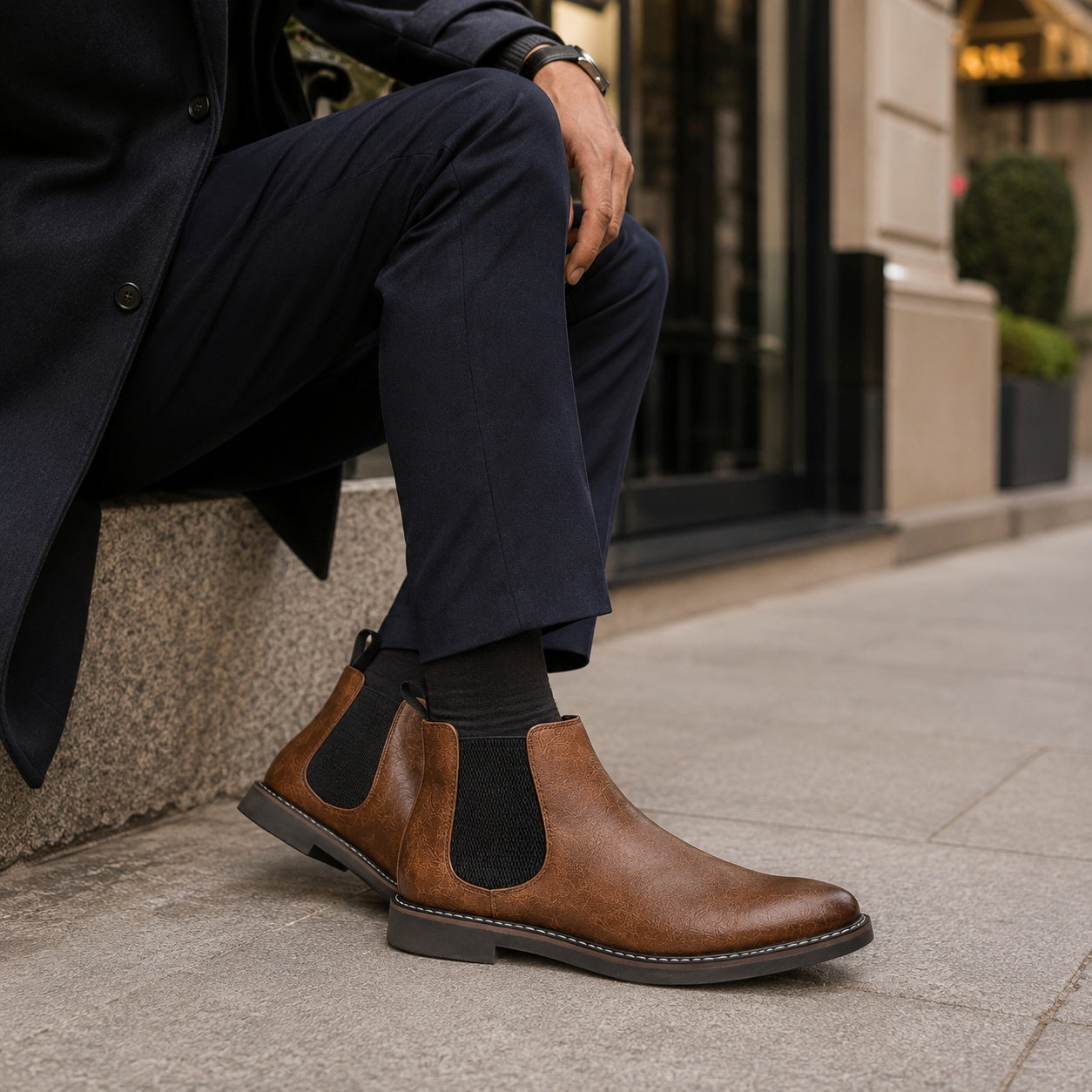 Noble Chaussure Bottine Homme Cuir Bottine Homme Camel Cuir