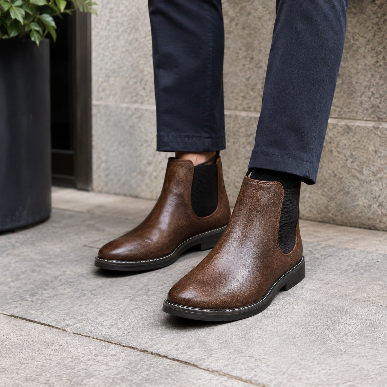 Noble Chaussure Bottine Homme Cuir Bottine Homme Cuir Cognac