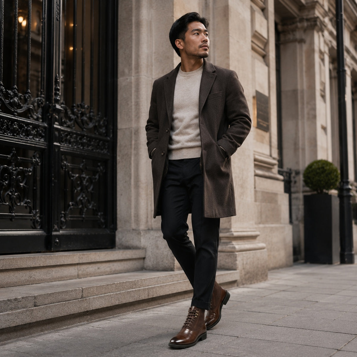 Noble Chaussure Bottine Homme Cuir Bottine Homme Décontractée