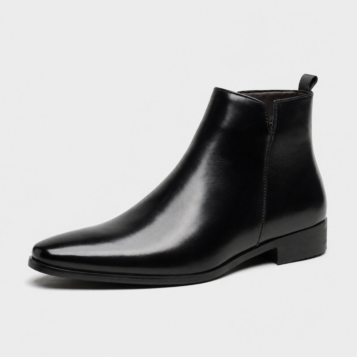 Noble Chaussure Bottine Homme Cuir Bottine Homme Fermeture Éclair Côté